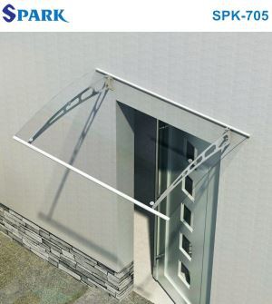 How to assemble a DIY door canopy?