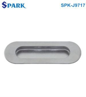 What are the safety aspects of door handles with built - in locks?