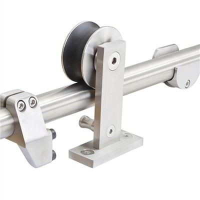 Can stainless steel barn door hardware be used for a barn door in a bathroom?