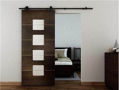 How to align stainless steel barn door hardware properly?