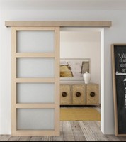 Aluminium Alloy Frameless Wood Barn Sliding Door Hardware